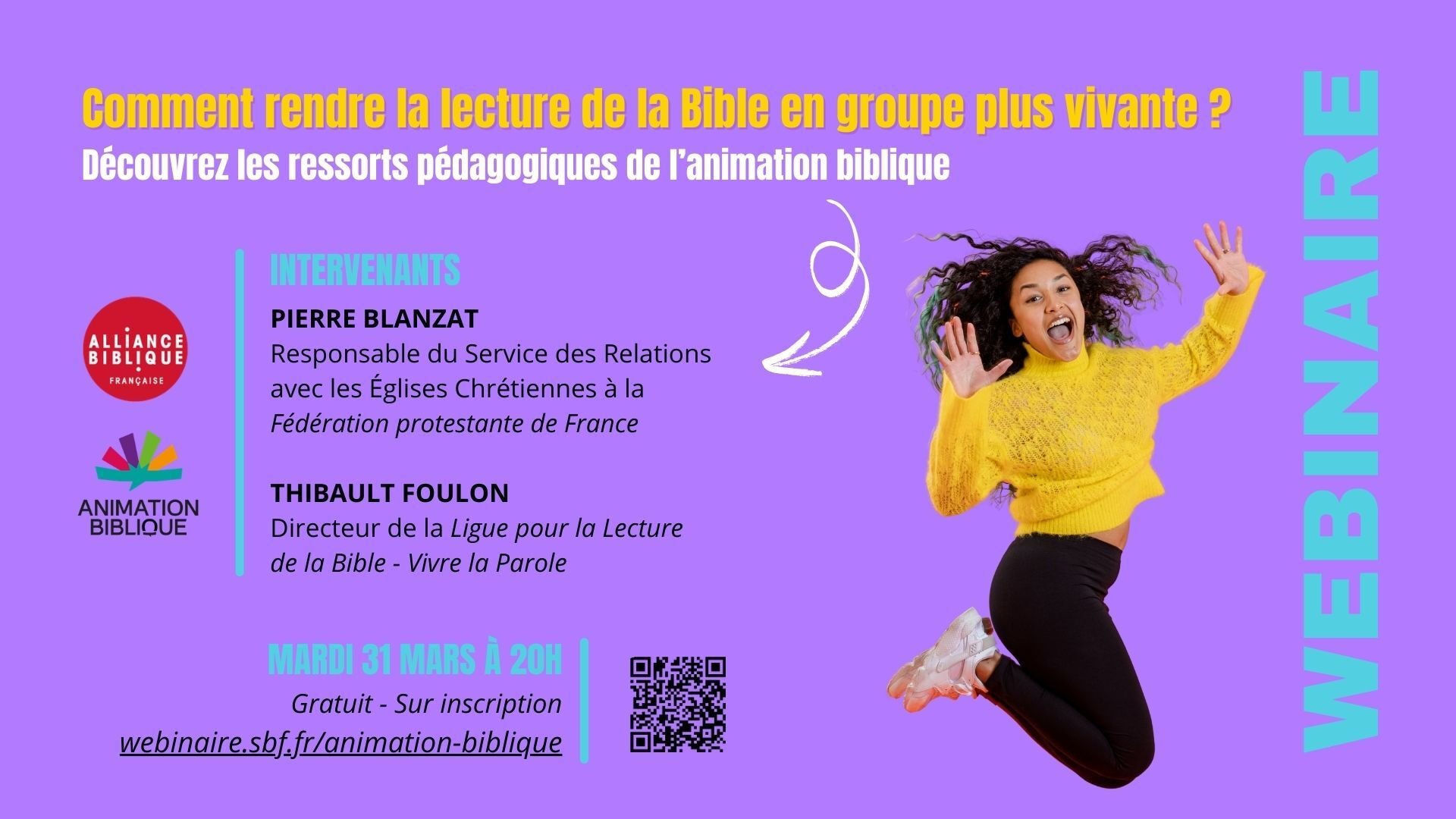 Flyer webinaire - Animation biblique