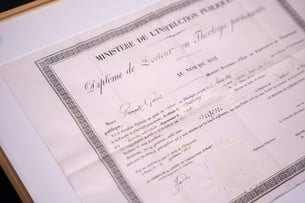 Diplôme de Louis Segond
