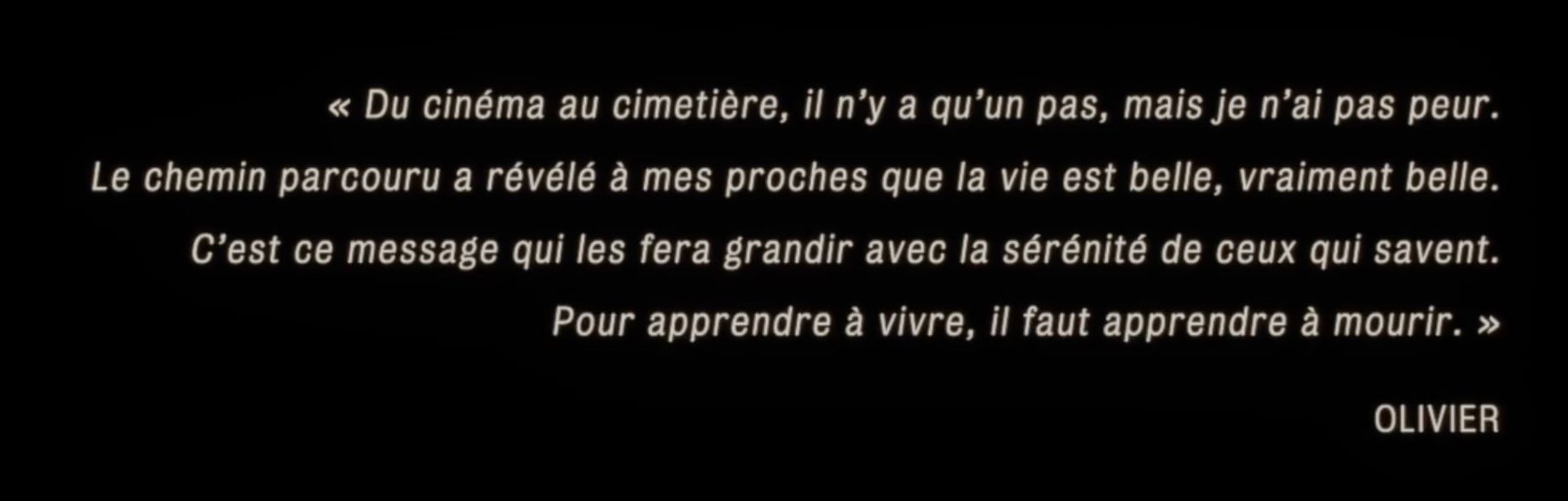 Message dOlivier